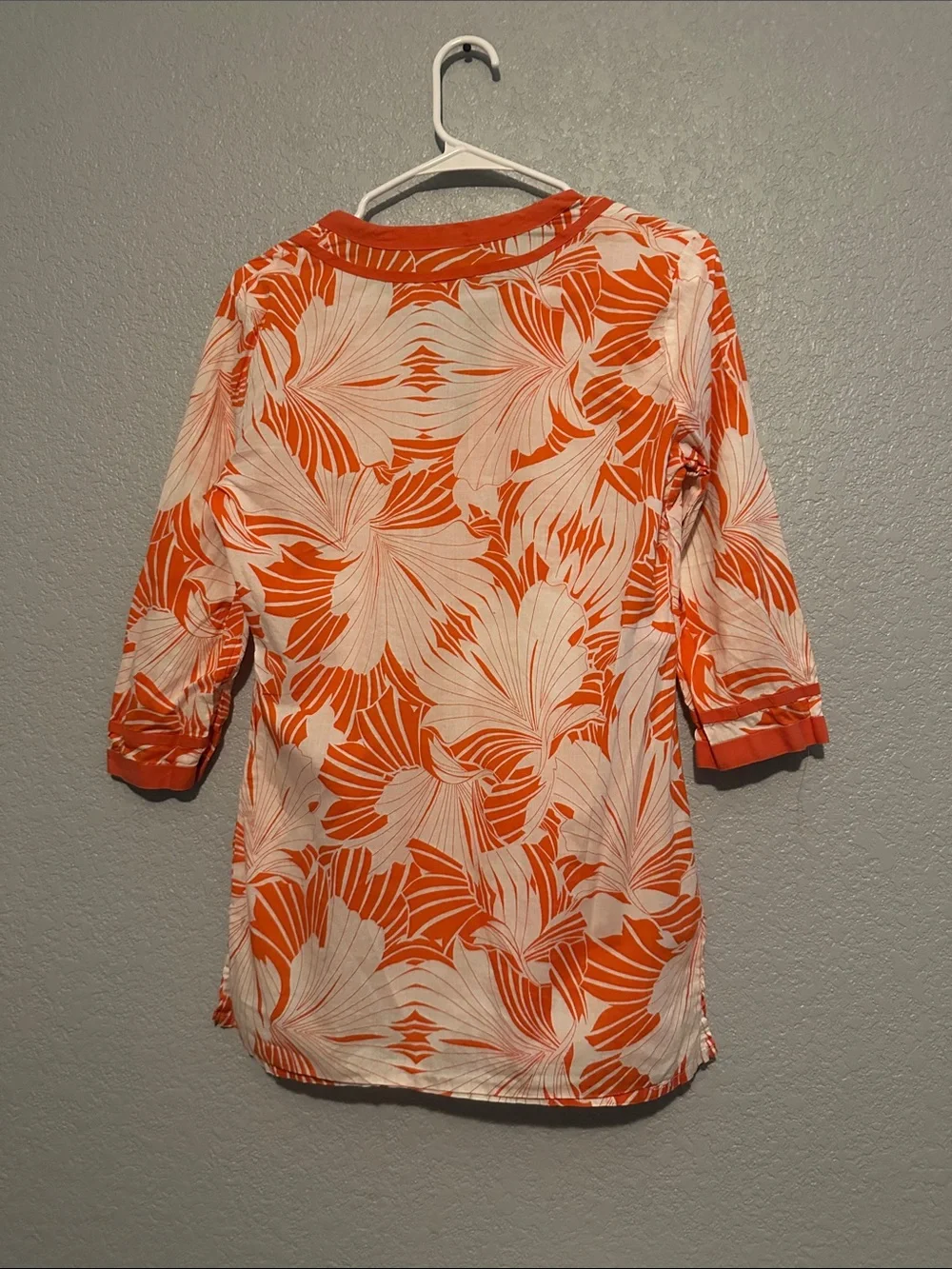 J. Crew Tropical Print Tunic Top